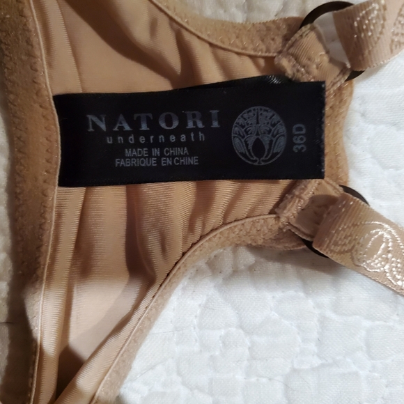 Natori Underneath 136002 Nude Contour Underwire Racerback Bra, Sz 36D - Picture 3 of 6